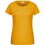 James+Nicholson 8007 Damen-T-Shirt aus Bio-Baumwolle – Goldgelb XXL
