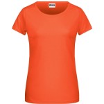 Damen-T-Shirt aus Bio-Baumwolle James+Nicholson 8007 – Koralle XS