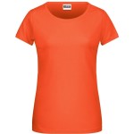 James+Nicholson 8007 Bio-Baumwoll-Damen-T-Shirt – Koralle S