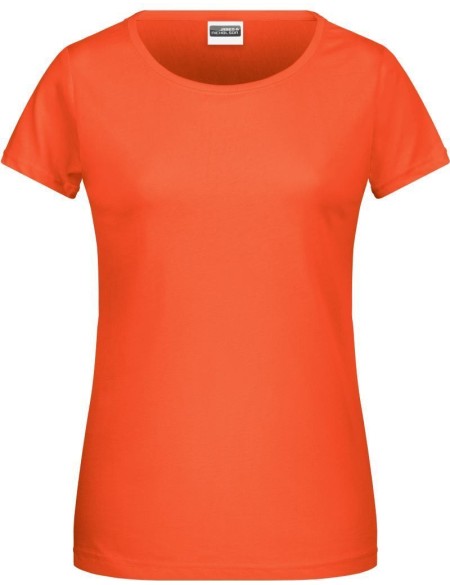 James+Nicholson 8007 Bio-Baumwoll-Damen-T-Shirt – Koralle S