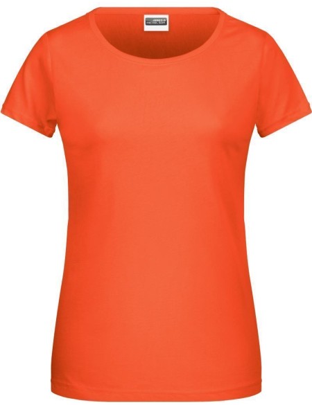 James+Nicholson 8007 Damen-T-Shirt aus Bio-Baumwolle – Koralle L