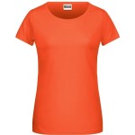 James+Nicholson 8007 Damen-T-Shirt aus Bio-Baumwolle – Koralle XXL