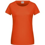 Damen-T-Shirt aus Bio-Baumwolle James+Nicholson 8007 – Dunkelorange XS