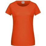Damen-T-Shirt aus Bio-Baumwolle James+Nicholson 8007 - Dunkelorange S
