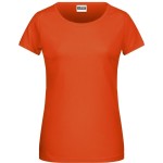 James+Nicholson 8007 Damen-T-Shirt aus Bio-Baumwolle – Dunkelorange XXL