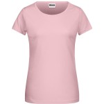 Damen-T-Shirt aus Bio-Baumwolle James+Nicholson 8007 – Zartrosa M
