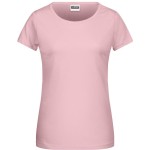 Damen-T-Shirt aus Bio-Baumwolle James+Nicholson 8007 – Zartrosa L