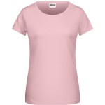 James+Nicholson 8007 Damen-T-Shirt aus Bio-Baumwolle – Zartrosa XL