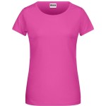 James+Nicholson 8007 Damen-T-Shirt aus Bio-Baumwolle – Pink XXL