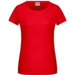 James+Nicholson 8007 Damen-T-Shirt aus Bio-Baumwolle – Tomato S