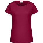 James+Nicholson 8007 Damen-T-Shirt aus Bio-Baumwolle – Wein XL