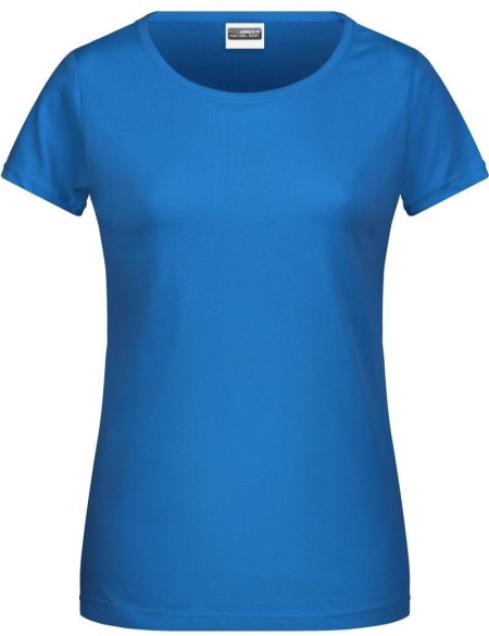 James+Nicholson 8007 Damen-T-Shirt aus Bio-Baumwolle – Cobalt S