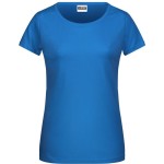 James+Nicholson 8007 Damen-T-Shirt aus Bio-Baumwolle – Cobalt M