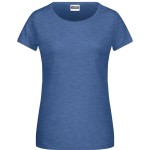 Damen-T-Shirt aus Bio-Baumwolle James+Nicholson 8007 – Light Denim Melange S