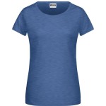 James+Nicholson 8007 Damen-T-Shirt aus Bio-Baumwolle – Light Denim Melange XL