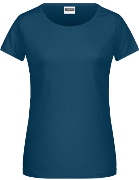 Damen-T-Shirt aus Bio-Baumwolle James+Nicholson 8007 – Petrol XS