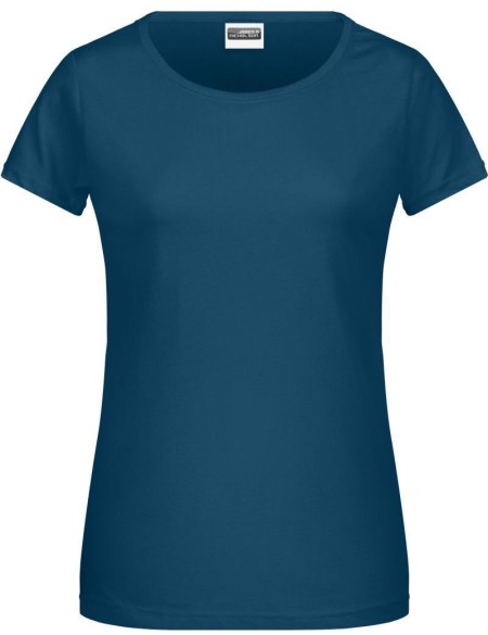Damen-T-Shirt aus Bio-Baumwolle James+Nicholson 8007 - Petrol S