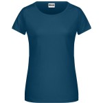 Damen-T-Shirt aus Bio-Baumwolle James+Nicholson 8007 - Petrol M