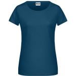 Damen-T-Shirt aus Bio-Baumwolle James+Nicholson 8007 – Petrol XXL