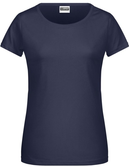 James+Nicholson 8007 Damen-T-Shirt aus Bio-Baumwolle – Marineblau XL