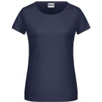 James+Nicholson 8007 Damen-T-Shirt aus Bio-Baumwolle – Marineblau XXL