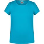 Damen-T-Shirt aus Bio-Baumwolle James+Nicholson 8007 – Türkis XS