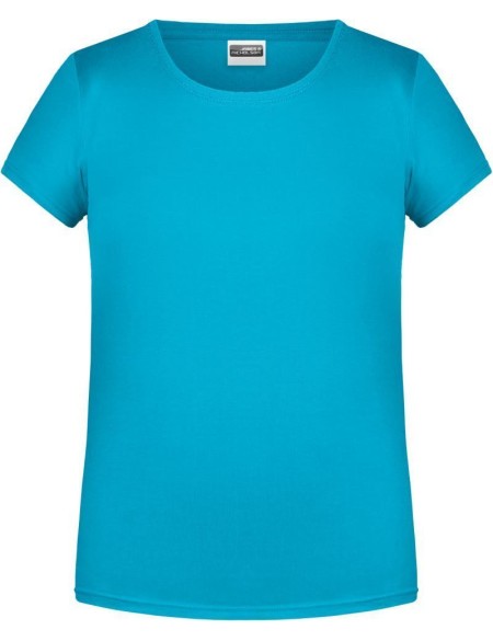 James+Nicholson 8007 Damen-T-Shirt aus Bio-Baumwolle – Türkis S