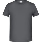 James+Nicholson T-Shirt aus Bio-Baumwolle für Jungen 8008B – Graphit XS