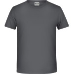 James+Nicholson Bio-Baumwoll-T-Shirt für Jungen 8008B – Graphit L