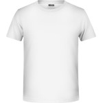 James+Nicholson T-Shirt aus Bio-Baumwolle für Jungen 8008B – Weiß L