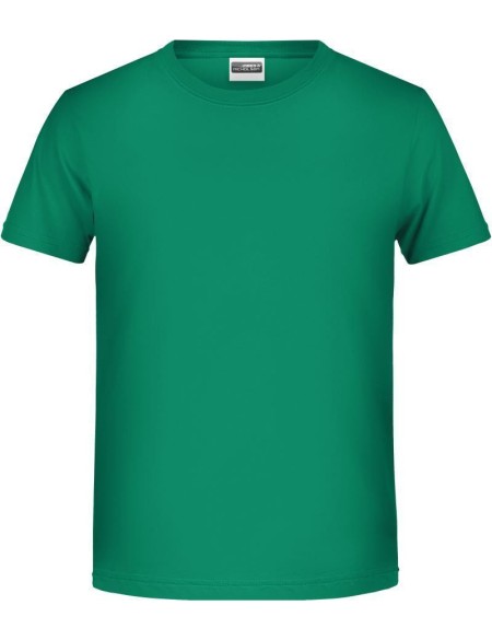 James+Nicholson T-Shirt aus Bio-Baumwolle für Jungen 8008B – Irischgrün XL
