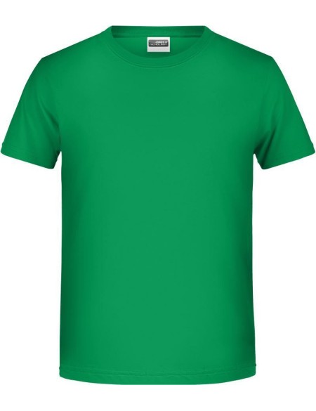 James+Nicholson T-Shirt aus Bio-Baumwolle für Jungen 8008B – Farngrün S