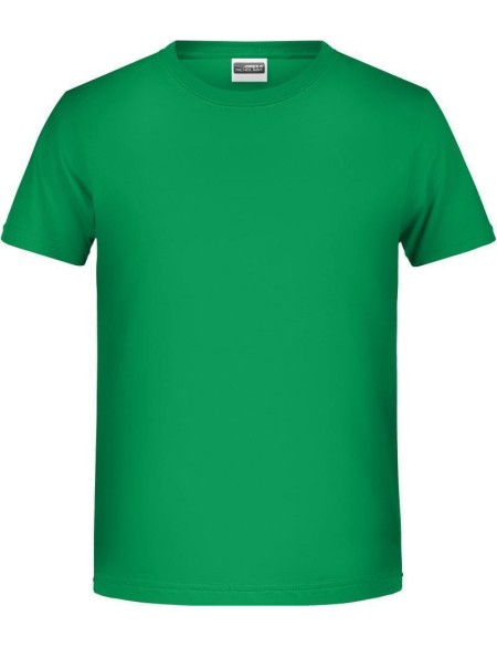 James+Nicholson T-Shirt aus Bio-Baumwolle für Jungen 8008B – Farngrün L