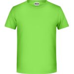 James+Nicholson T-Shirt aus Bio-Baumwolle für Jungen 8008B – Limettengrün XXL