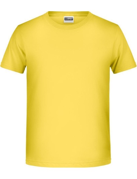 James+Nicholson Bio-Baumwoll-T-Shirt für Jungen 8008B – Gelb M