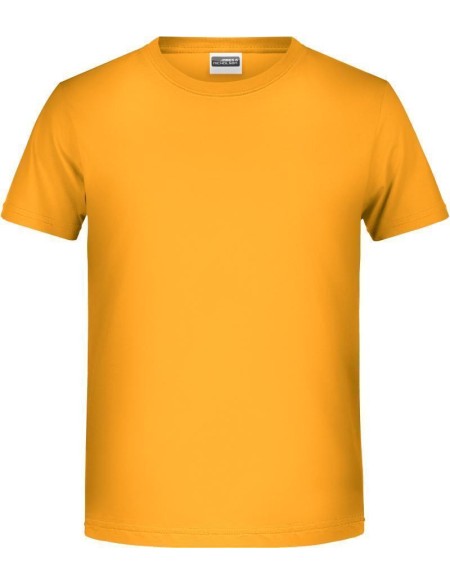 James+Nicholson T-Shirt aus Bio-Baumwolle für Jungen 8008B – Goldgelb L