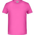 James+Nicholson T-Shirt aus Bio-Baumwolle für Jungen 8008B – Pink XS