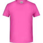 James+Nicholson T-Shirt aus Bio-Baumwolle für Jungen 8008B – Pink M