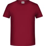James+Nicholson T-Shirt aus Bio-Baumwolle für Jungen 8008B - Vínová S