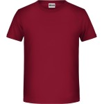 James+Nicholson T-Shirt aus Bio-Baumwolle für Jungen 8008B - Vínová S