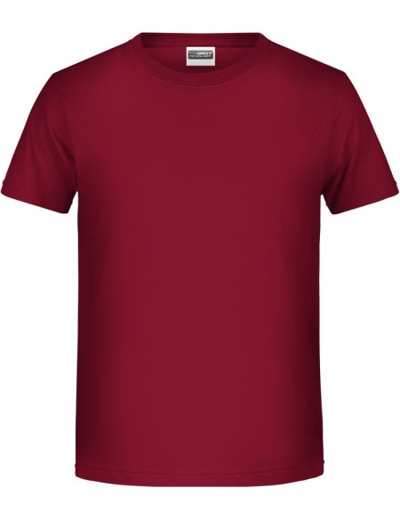 James+Nicholson T-Shirt aus Bio-Baumwolle für Jungen 8008B - Vínová S