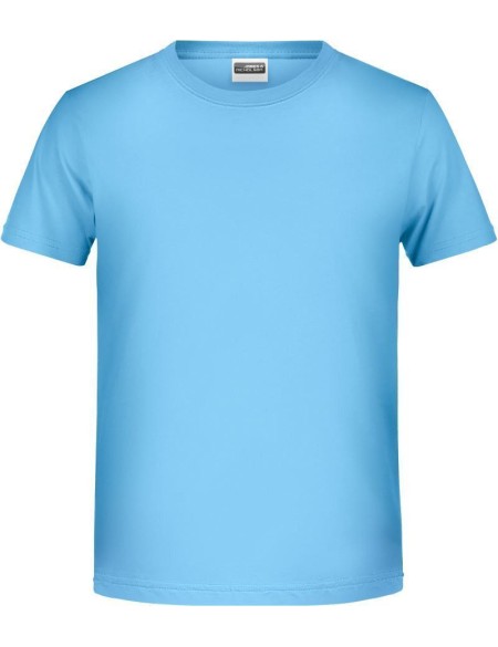James+Nicholson T-Shirt aus Bio-Baumwolle für Jungen 8008B – Himmelblau M