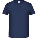 James+Nicholson T-Shirt aus Bio-Baumwolle für Jungen 8008B – Marineblau XS