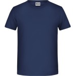 James+Nicholson Bio-Baumwoll-T-Shirt für Jungen 8008B – Marineblau S