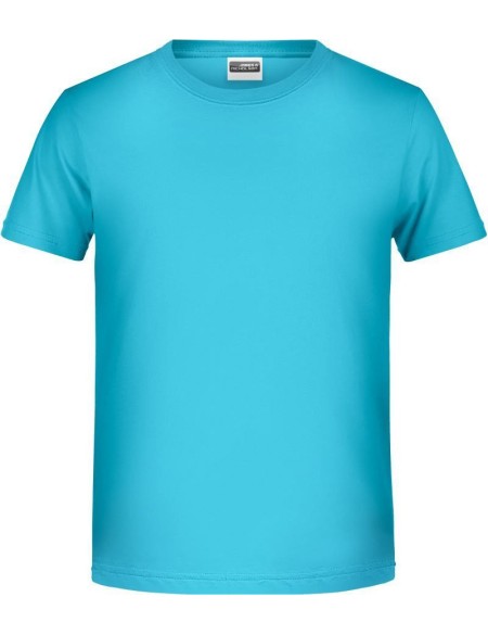 James+Nicholson T-Shirt aus Bio-Baumwolle für Jungen 8008B – Türkis XS