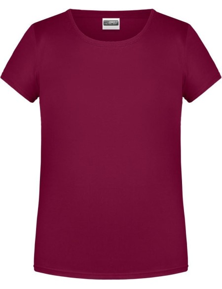 James+Nicholson Mädchen-T-Shirt aus Bio-Baumwolle 8007G - Vínová M