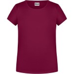 James+Nicholson Mädchen-T-Shirt aus Bio-Baumwolle 8007G – Wein XL