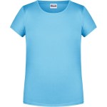 James+Nicholson Mädchen-T-Shirt aus Bio-Baumwolle 8007G – Himmelblau XS