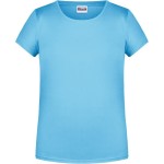 James+Nicholson Mädchen-T-Shirt aus Bio-Baumwolle 8007G – Himmelblau M