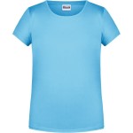 James+Nicholson Mädchen-T-Shirt aus Bio-Baumwolle 8007G – Himmelblau XL